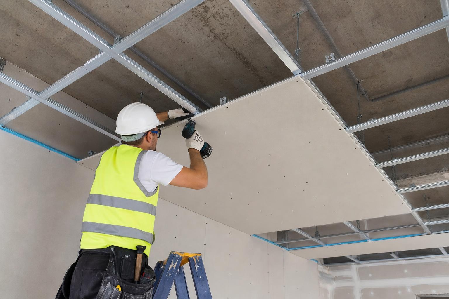 Installazione soffitto sospeso